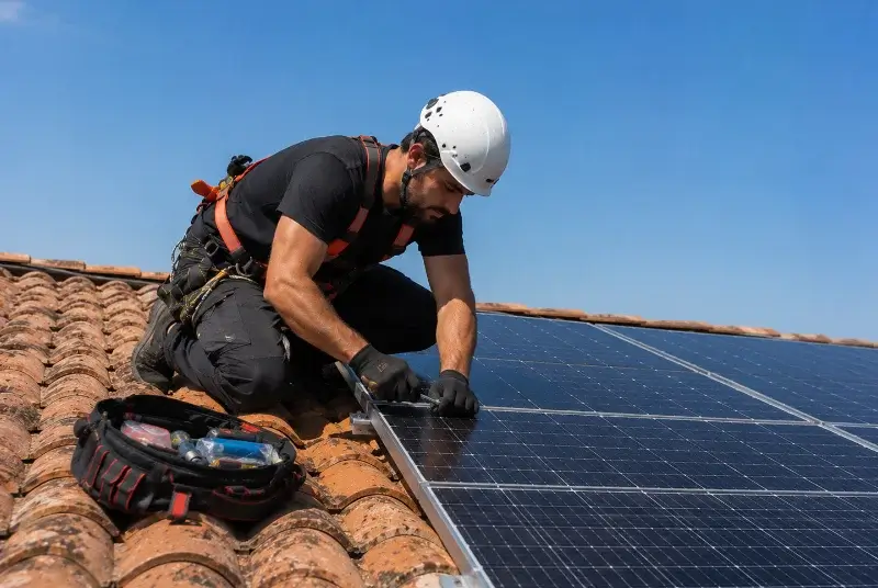 Maintenance et monitoring de panneaux solaires à Lachau
