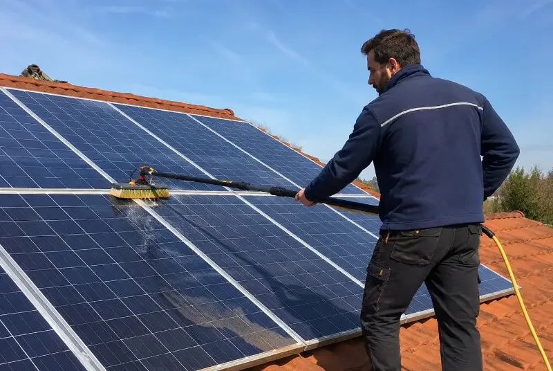 Nettoyage et entretien de panneaux solaires à Lachau